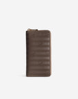 CLARIDEN | Portemonnaie fango braun/gold - frontal
