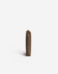 NIEDERHORN | Portemonnaie fango braun/gold - frontal - seitilch