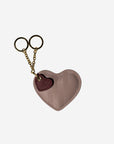 HERZ | Schlüsselanhänger soft rosé/antik rot gold - frontalbild