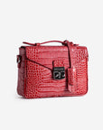 MEYRIN | Umhängetasche coral pink/silber - leicht seitlich
