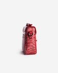 MEYRIN | Umhängetasche coral pink/silber - seitlich
