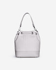 SION | Beuteltasche snow weiss/silber - von hinten