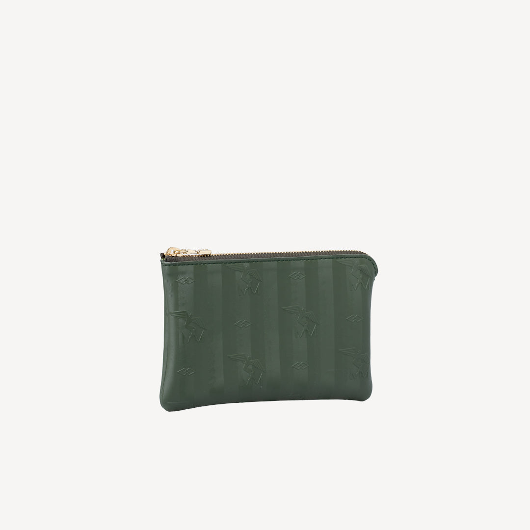 ALBIS | Schlüsseletui olive grün/gold - seitlich