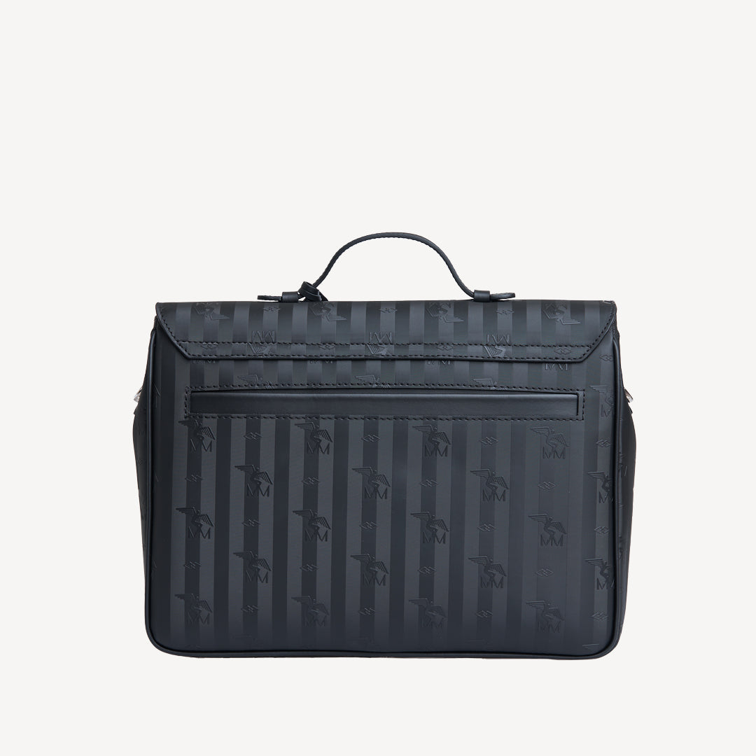 WYLEN | Umhängetasche classic schwarz/gold - von hinten
