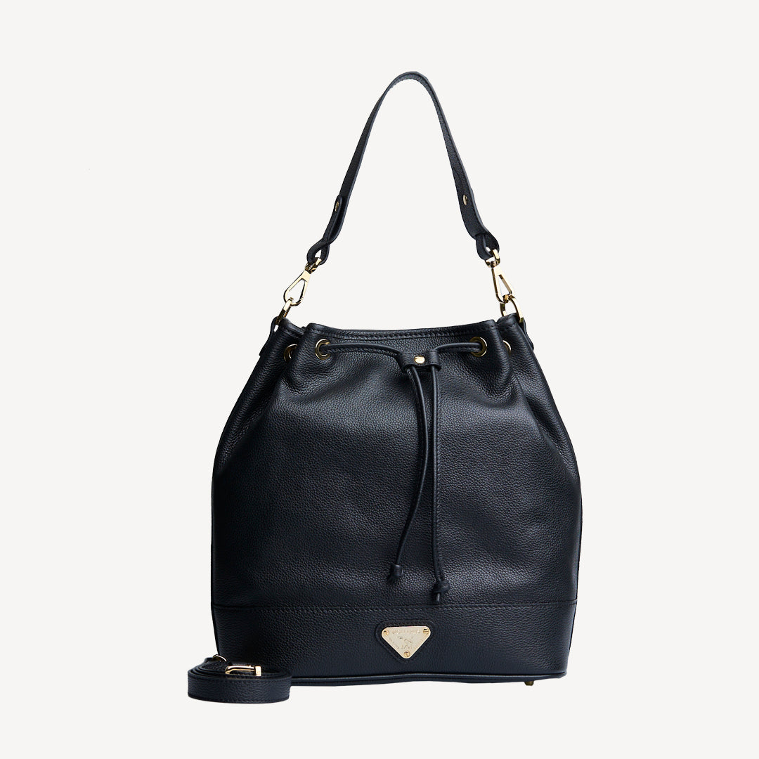 NIESEN | Pouch bag calfskin black/gold