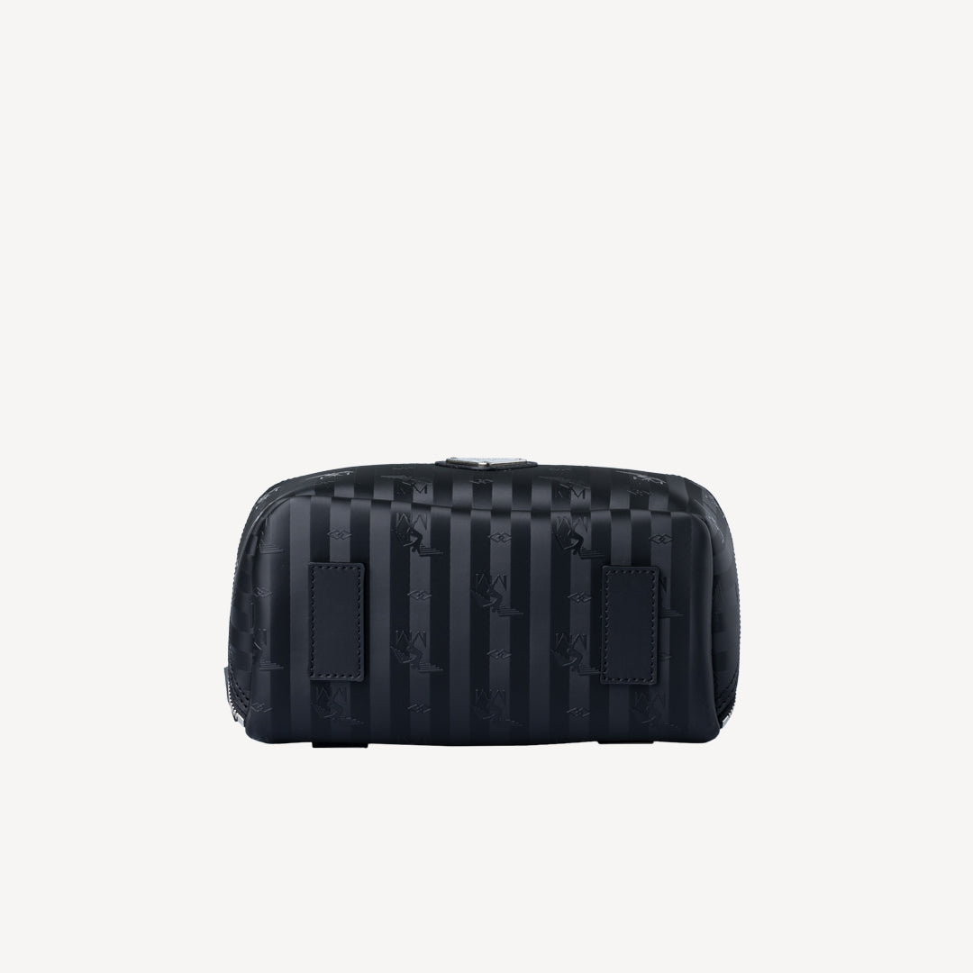 SERVAZ | Necessaire classic schwarz/silber - unten