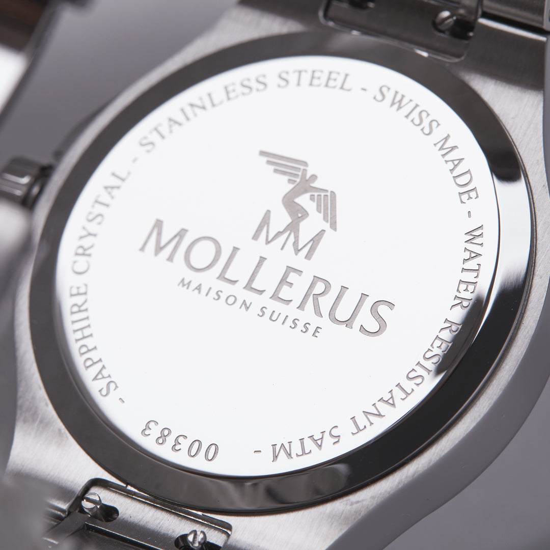 PREMIER ENGELBERG | Montre-bracelet en acier inoxydable avec cadran rose