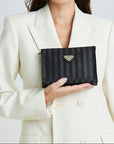 BASODINO | Necessaire classic nero/argento - INDOSSATO