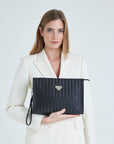 ETOY | Necessaire classic nero/argento - INDOSSATO