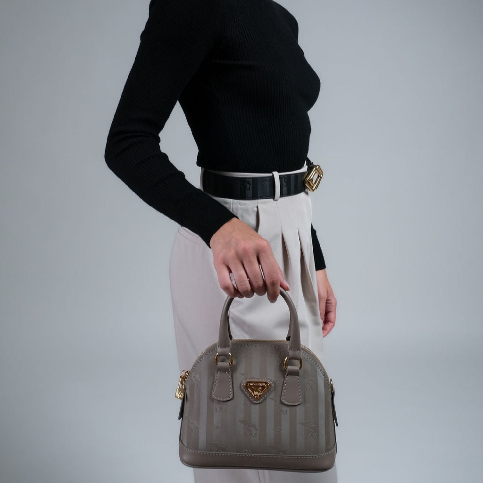 OETWIL | Sac à main taupe/doré