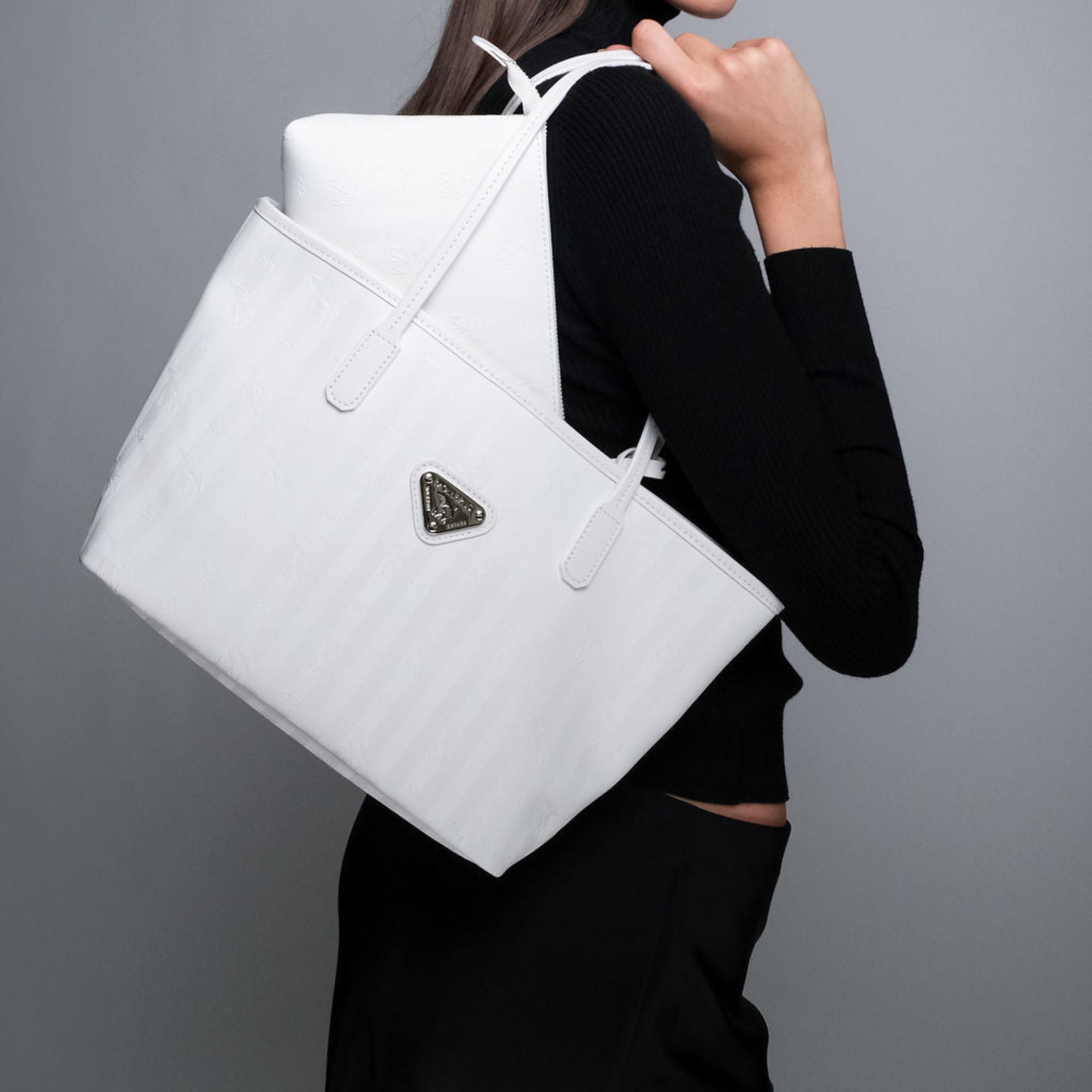 GENÈVE | Sac à provisions Snow blanc/argent