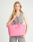 BERN | Shopper bubble pink/silber - on body