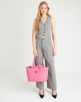 BERN | Shopper bubble pink/silber - full body