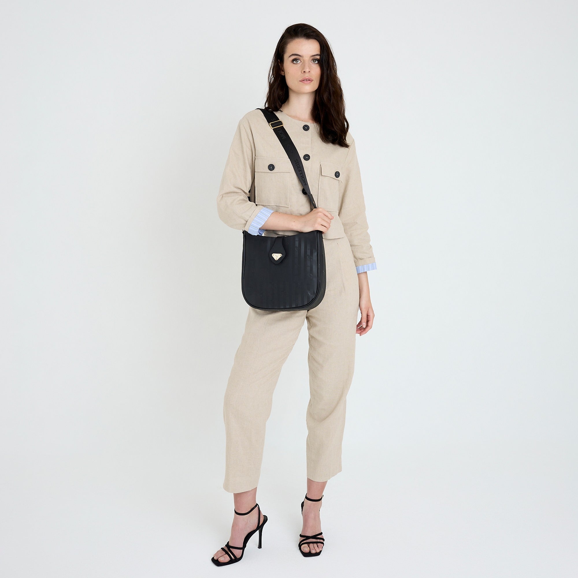 WAELDI | Sac à bandoulière noir/or