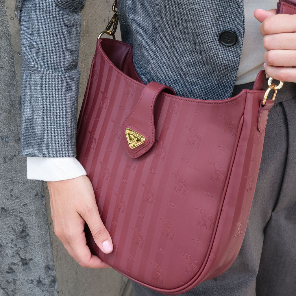 WAELDI | Shoulder bag antique red/gold