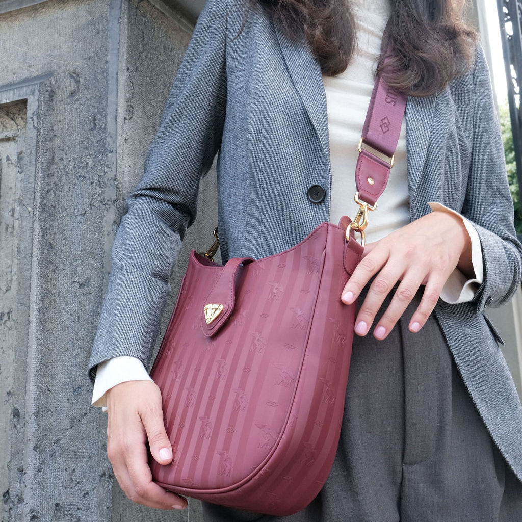WAELDI | Shoulder bag antique red/gold
