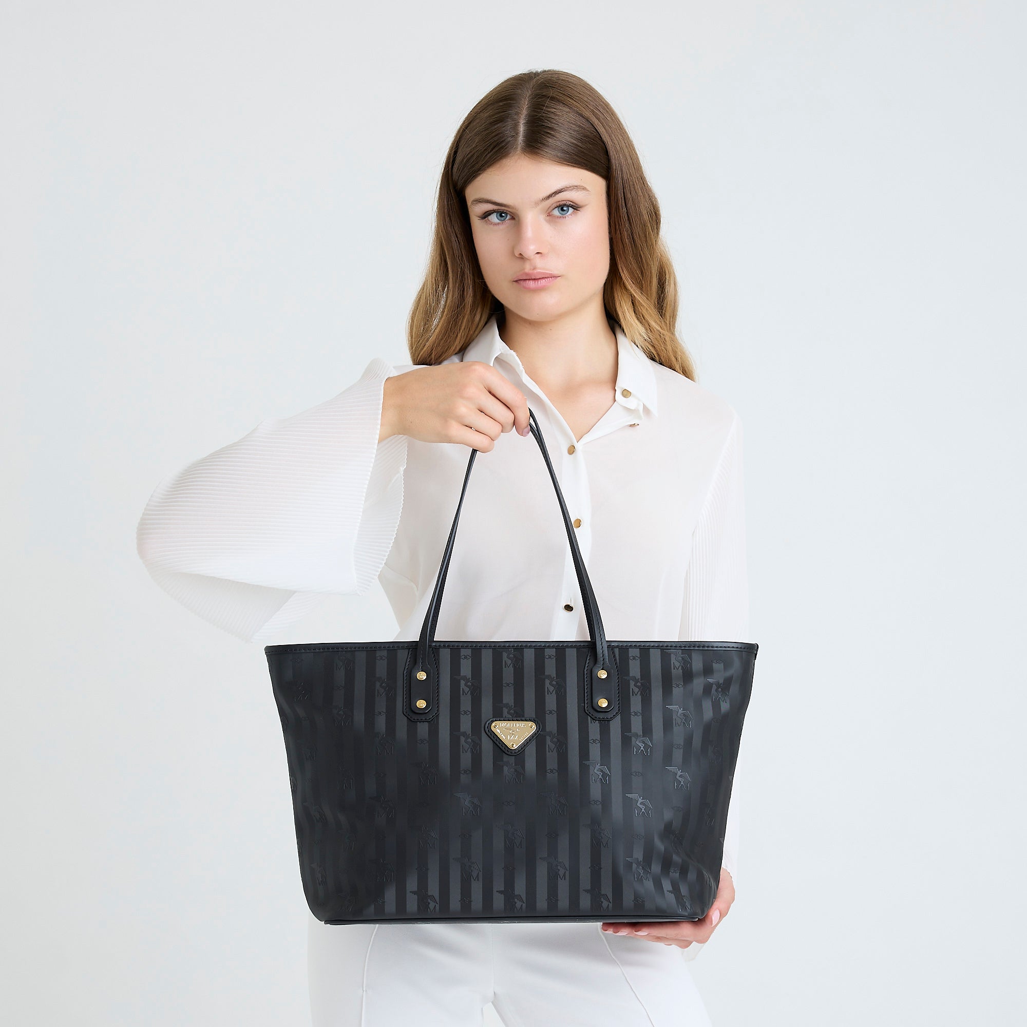 WINTERTHUR | Shopper with zipper classic black/gold