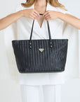 WINTERTHUR | Shopper mit Reissverschluss classic schwarz/silber on body