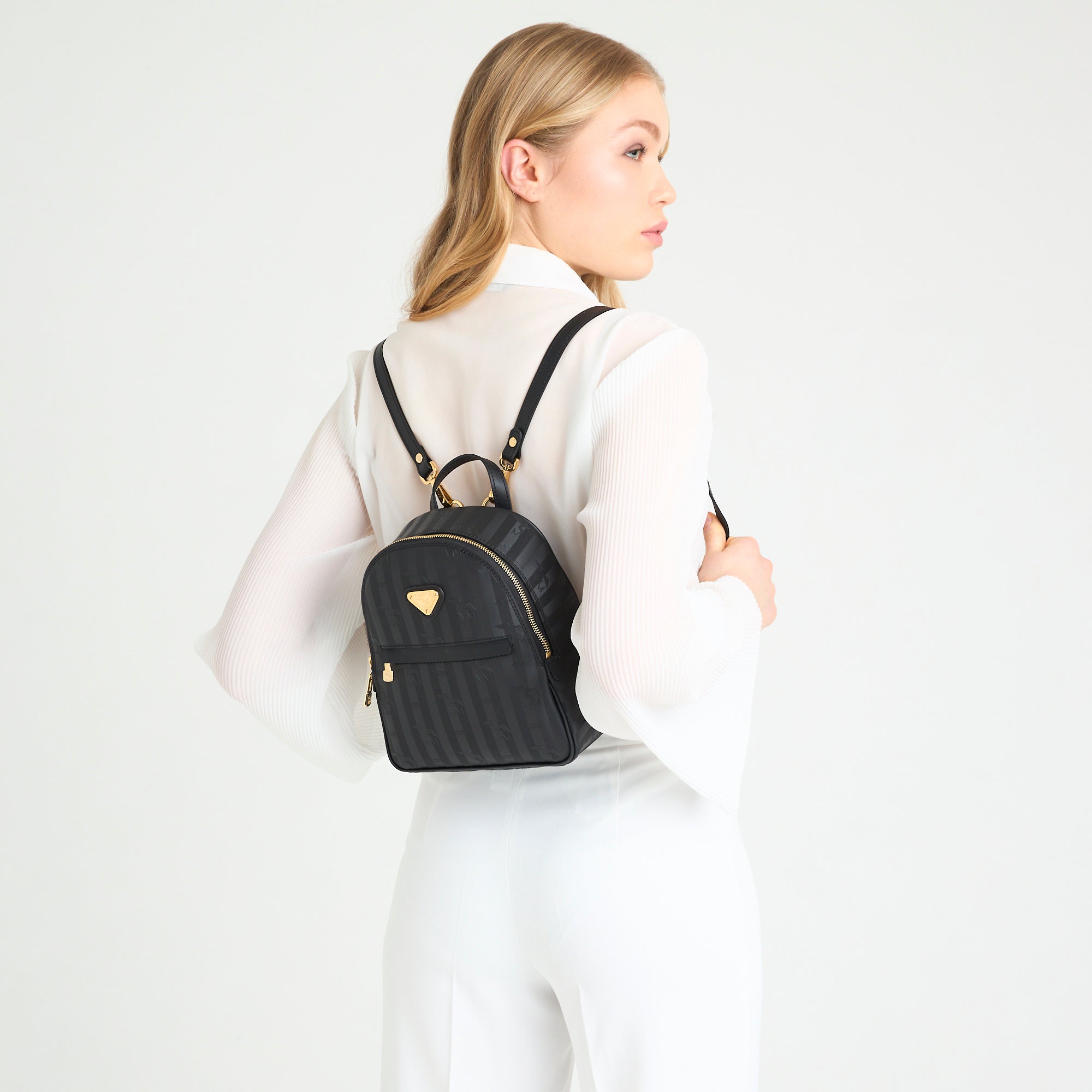 MOLLIS | Sac à dos noir/or