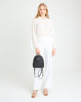 MOLLIS | Rucksack classic schwarz/silber on body