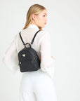 MOLLIS | Rucksack classic schwarz/silber on body
