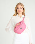 BRIENZ | Gürteltasche bubble pink/silber - on body
