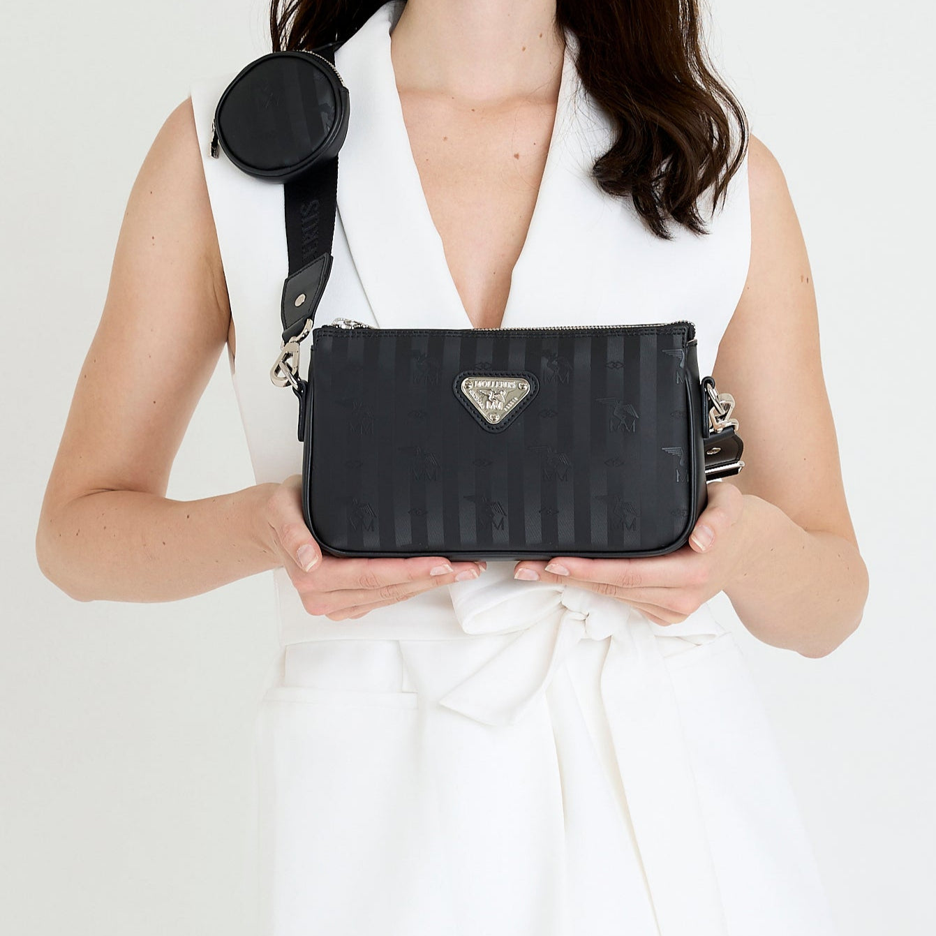 ZELL Umhängetasche Schwarz/Silber kaufen Mollerus – Maison