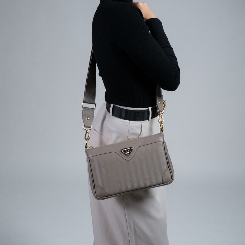 FLUMS | Sac à bandoulière noir/or