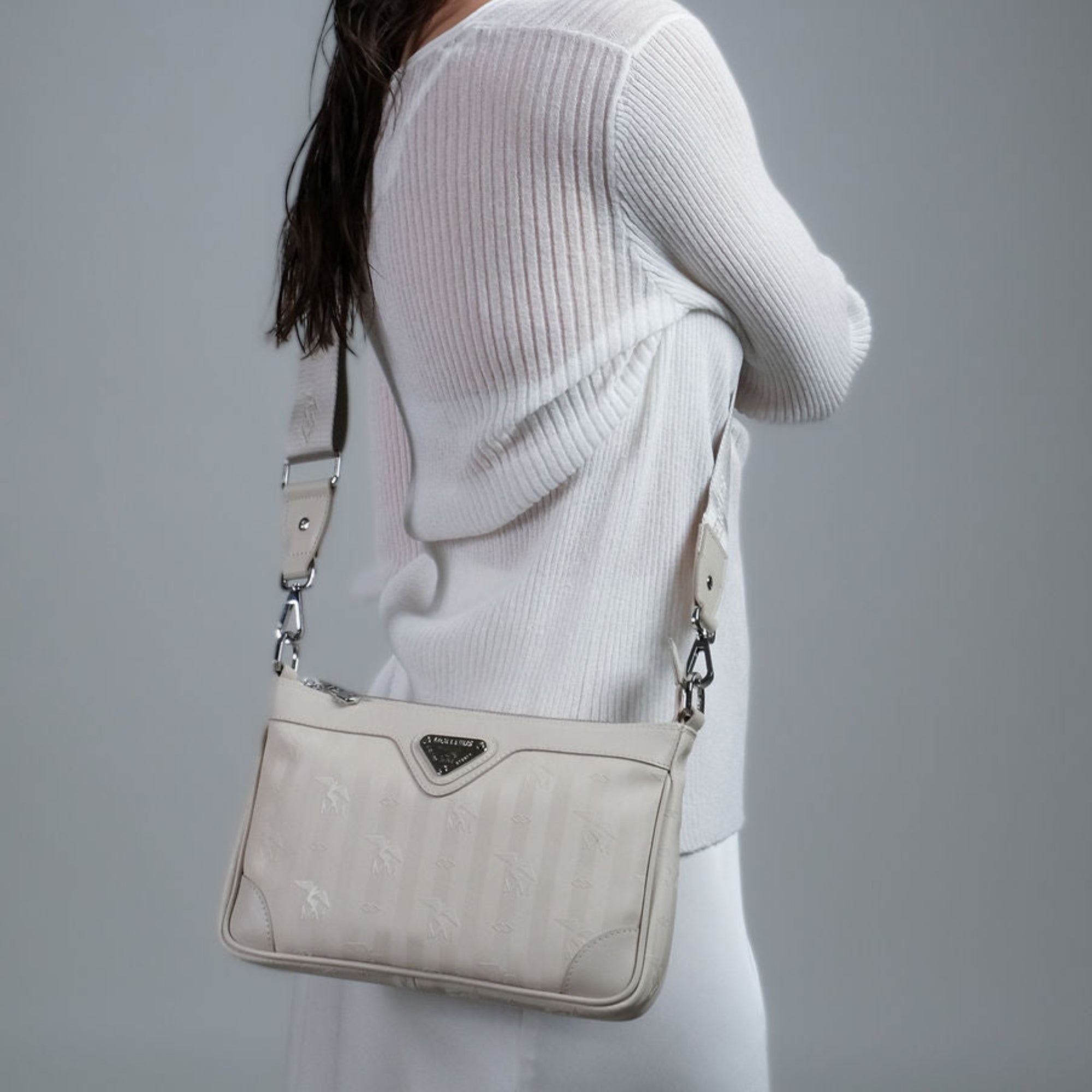 FLUMS | Sac à bandoulière noir/argenté