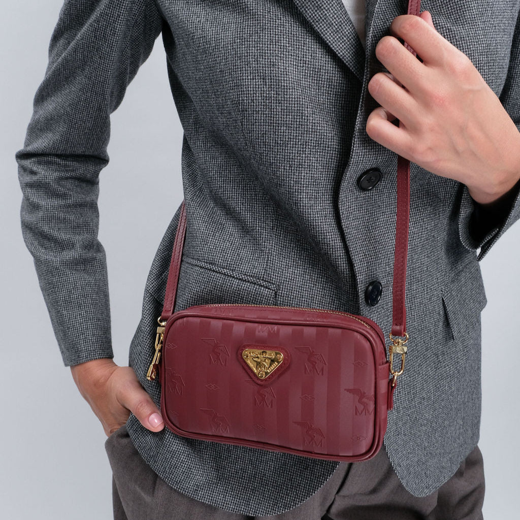 RIVAZ | Shoulder bag antique red/gold