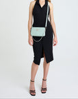 ZELL | Borsa a tracolla stampata aquamarine/argento - FULL BODY