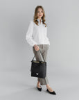 BANNWIL | Beuteltasche classic schwarz/silber - full body
