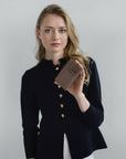 GY | Portemonnaie taupe grau/gold - on body