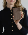 GY | Portemonnaie taupe grau/gold - detail