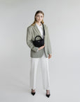 VALS | Umhängetasche Nylon classic schwarz/silber - full body
