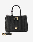 WITTNAU | Handtasche classic schwarz/gold - frontal