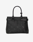 WITTNAU | Handtasche classic schwarz/silber - VON HINTEN