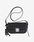 BULLE | Umhängetasche classic schwarz/silber - FRONTAL