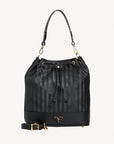 NIESEN | Beuteltasche classic schwarz/gold – frontal