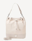 NIESEN | Beuteltasche pearl weiss/silber - frontal