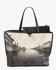 ZUERICH | Shopper city classic schwarz/gold von vorne