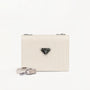 MELIDE | Borsa a tracolla pearl bianco/argento - FRONTALE