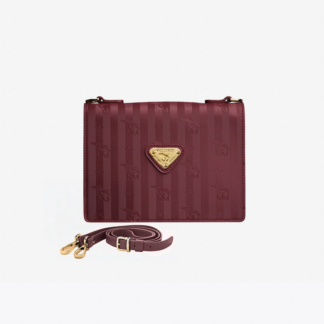 MELIDE | Shoulder bag antique red/gold