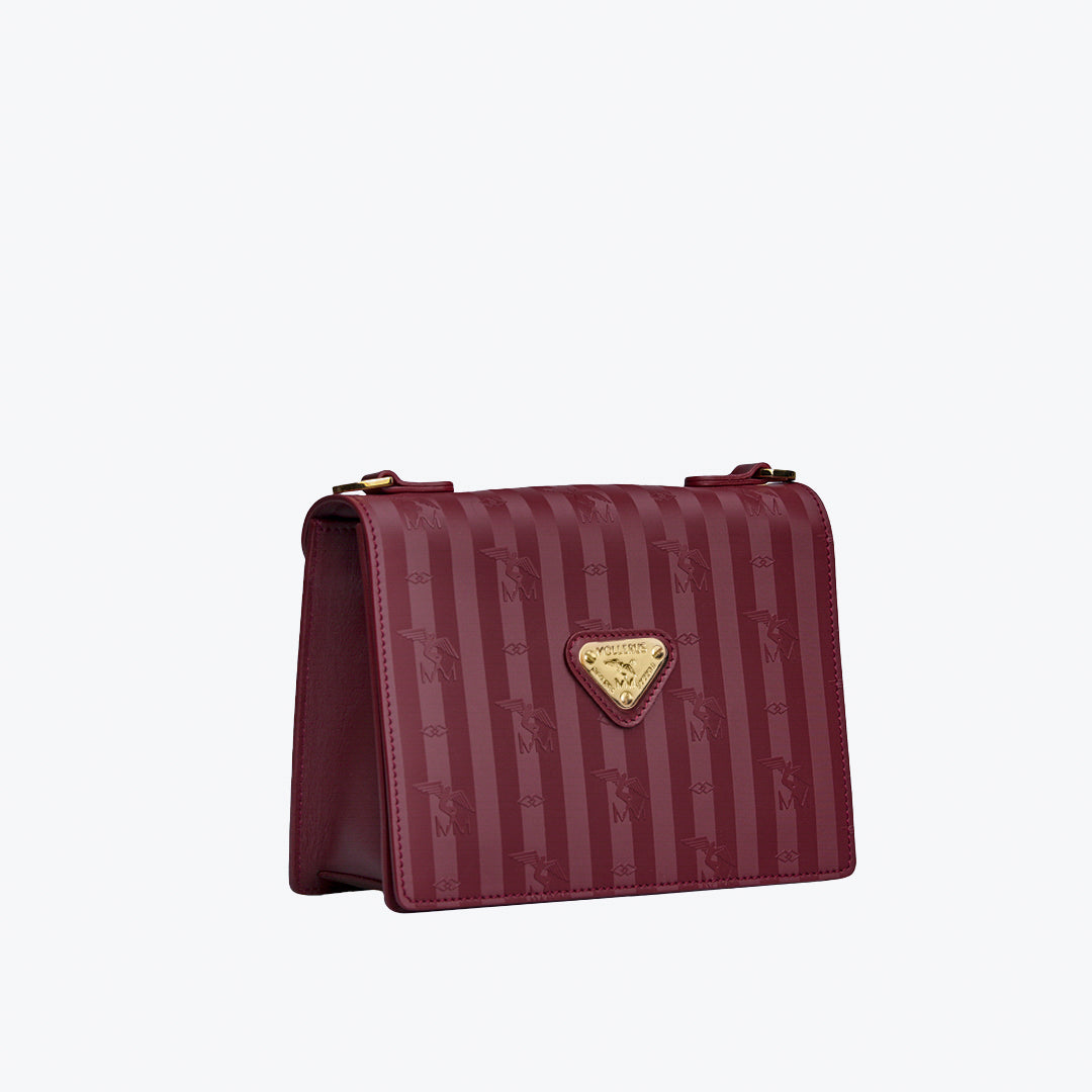MELIDE | Shoulder bag antique red/gold