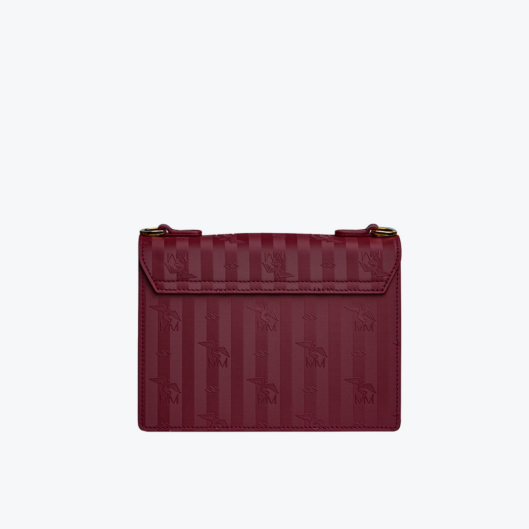 MELIDE | Shoulder bag antique red/gold