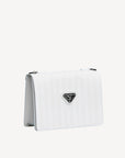 MELIDE | Borsa a tracolla snow weiss/silber LATERALE