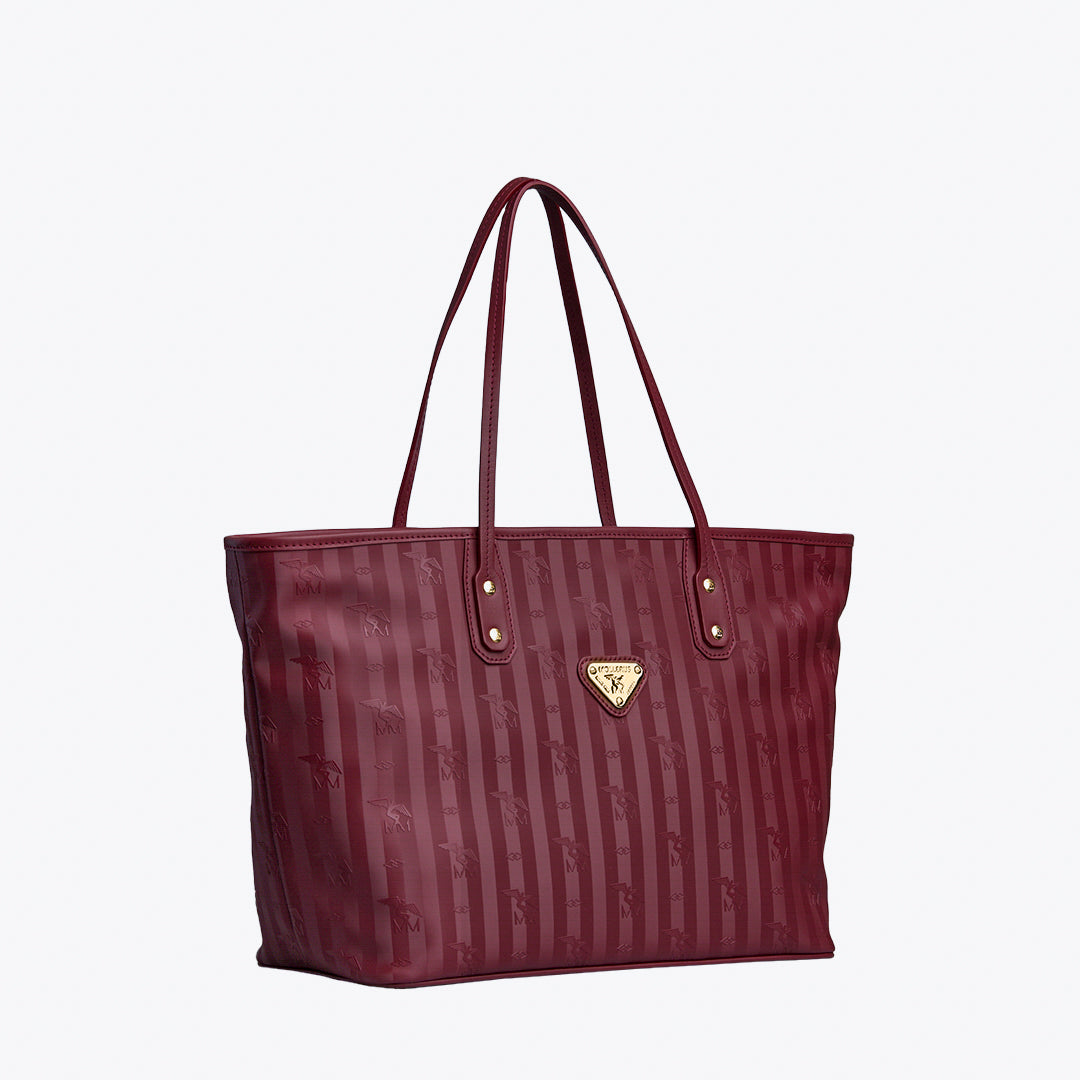 WINTERTHUR | Shopper with zipper antique red/gold