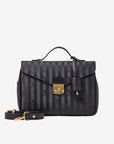 MARLY | Umhängetasche classic schwarz/gold FRONTAL