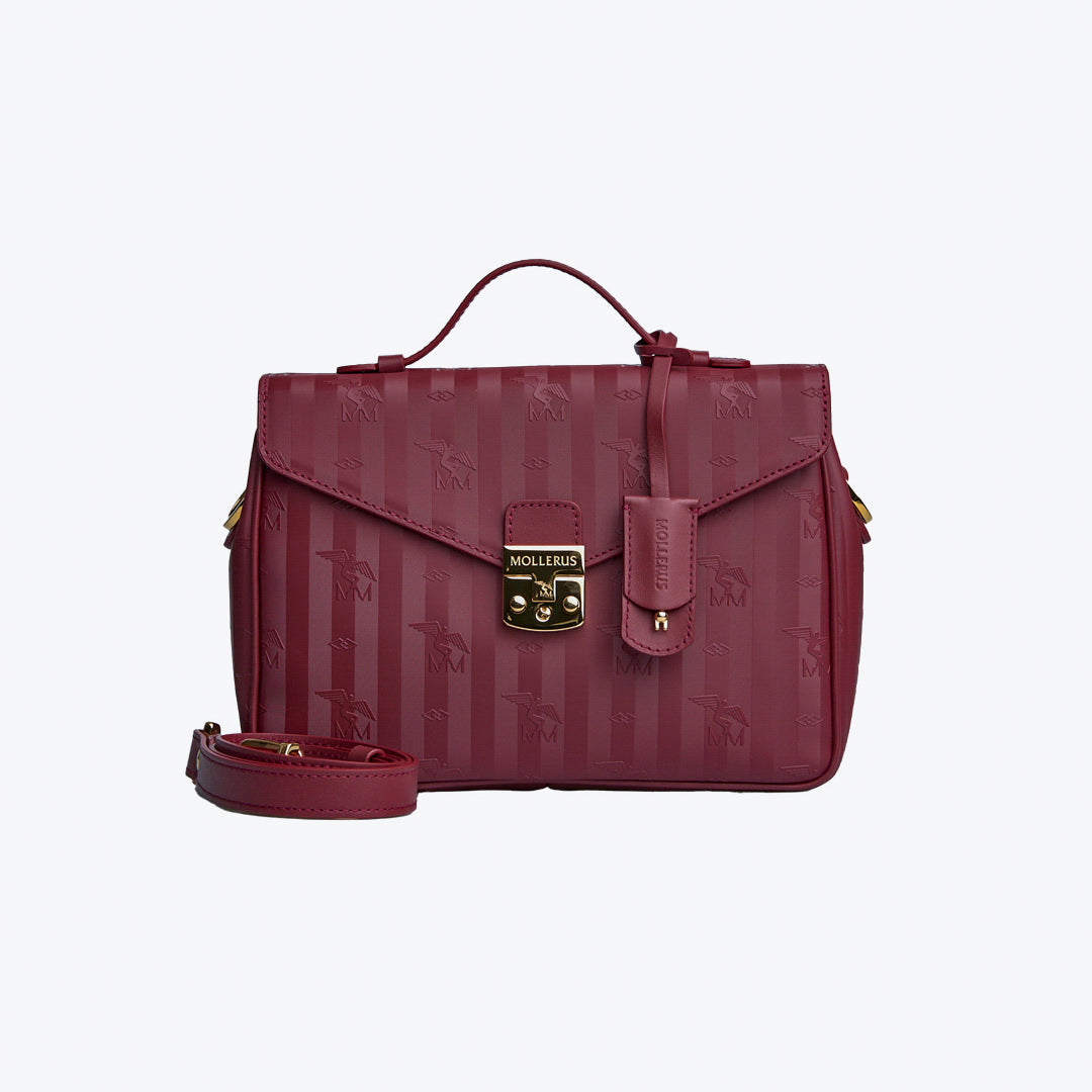 MARLY | Shoulder bag antique red/gold