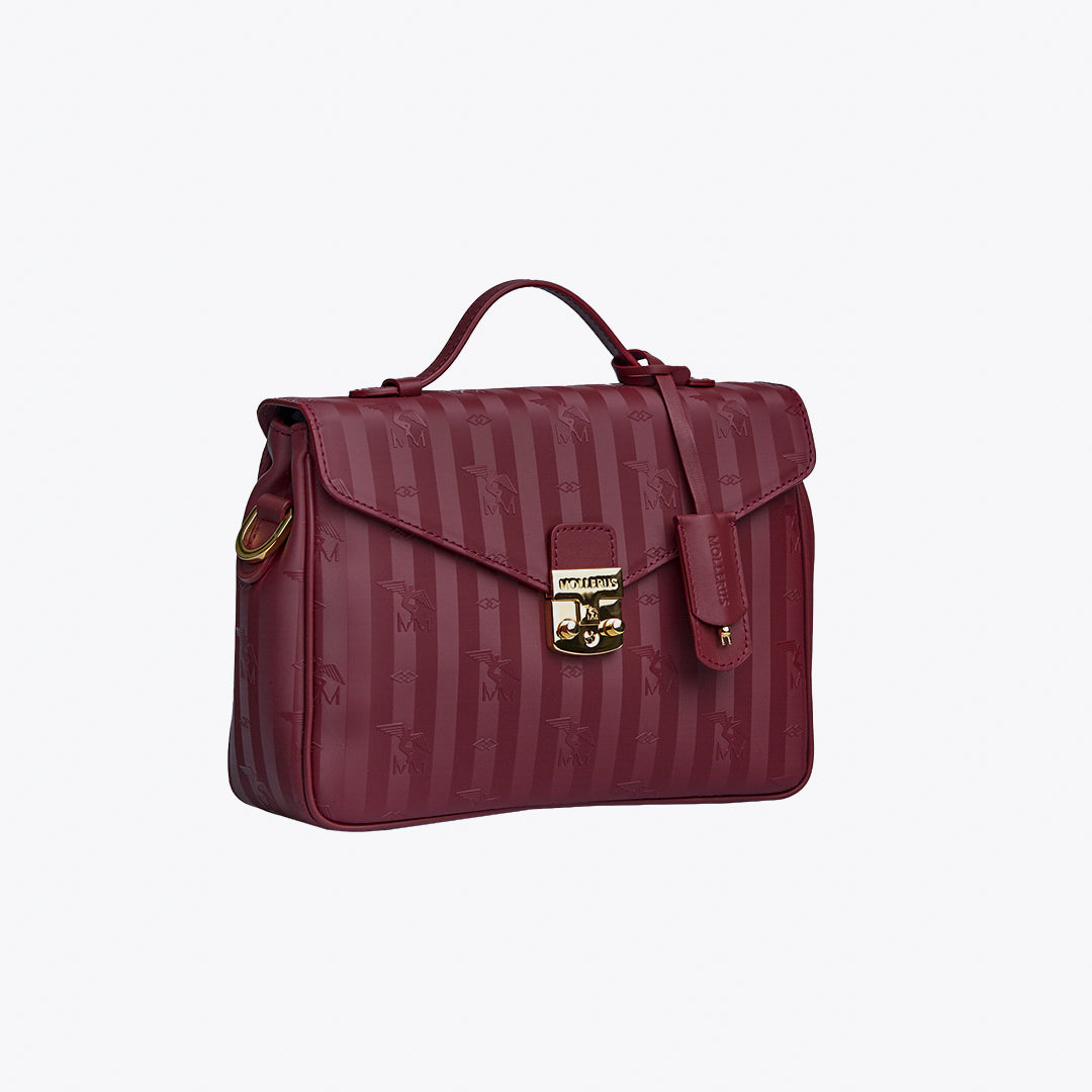 MARLY | Shoulder bag antique red/gold